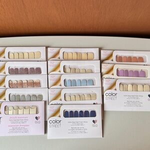 Color Street Glitter and Pastel Nail Strips Collection